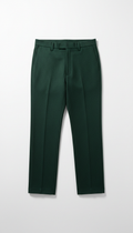 Wool Trousers in Deep Forest Green