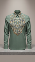 Embroidered Cotton Tailored Shirt